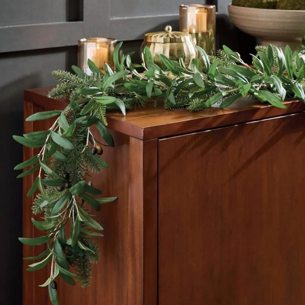 Frontgate Olive Garland - 6 ft - NWT